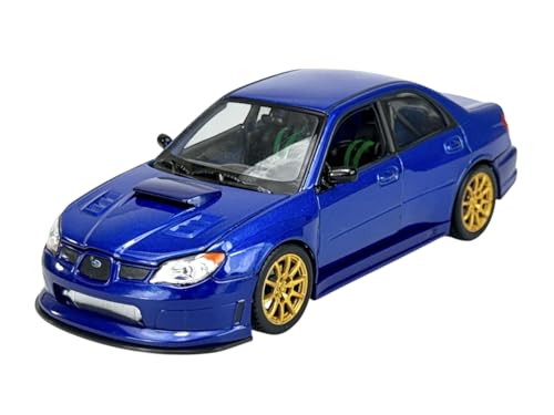 DROMADER Welly Subaru Impreza WRX STI Berline bleue 2005-2007 1/24 1:24 Die Cast Metal Modèle voiture neuve dans une boîte