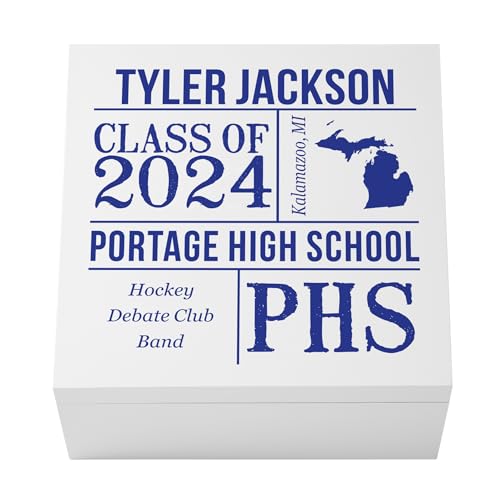Personalized High School Senior Memory Box