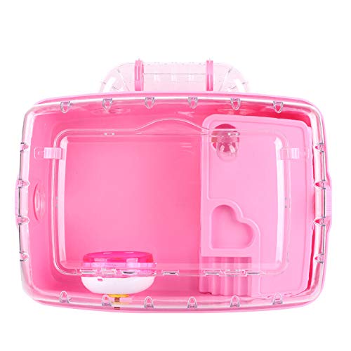 Hamster Jaula de Gran tamaño Villa, Oso de Oro, Gerbil, Pequeñas Mascotas Jaula Hamster Villa con el Tubo de acrílico Transparente de hámster Suministros Conjunto