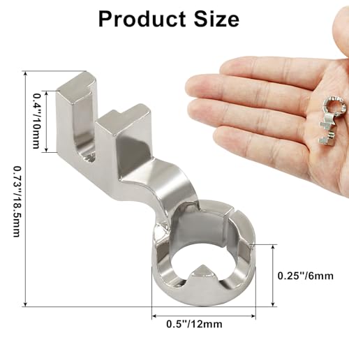 2 Piezas Pie Regla Zurcido Bajo Compatible Singer 1/4 pulg miniatura 2