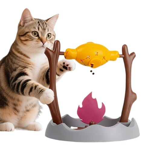 キャットおやつ知育パズル | 知育餌やりおもちゃ | 猫のインタラクティブおもちゃ精神刺激早食い防止給餌装置 認知トレーニング 自己娯楽 退屈解消用
