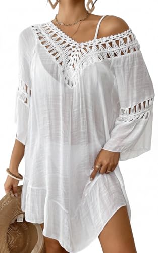 Boho Kimono Floral Bell Dress Cover up Swimwear Beachwear Women