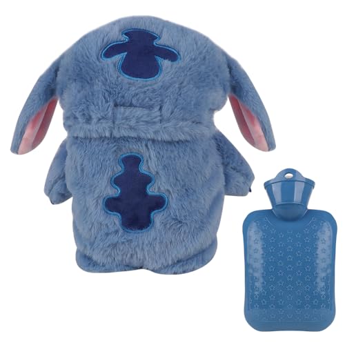 YANGUN Fluffy Wärmflasche, Plüsch Wärmflasche Kuscheltier, Cartoon Heißwasserflasche für Kinder, Hot Water Bag, Herausnehmbarer Innenbehälter,...