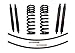 Skyjacker 172PK-B Suspension Lift Kit w/Shock Black MAX Shocks 1.5-2 in. Lift Incl. Front Coil Springs Rear Add-A-Leafs Suspension Lift Kit w/Shock