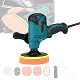 Lucidatrice Per La Cura Dell'auto,Con 10 Accessori,6 Velocità,3000Giri/Min,Kit Di Lucidatrici E Lucidatrici Per Auto,Disco Lucidante Da 125Mm,Mandrino Da 135Mm,Per Lucidatura Auto,Ceretta
