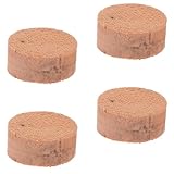 UTHCLO 4 Almohadillas de Corcho para Teclado de Tuba, Accesorio de Repuesto de Madera Natural para Válvula de Agua, Compatibles Tuba Tenor Música en Banda y Orquesta