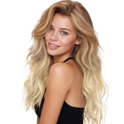 Image of WENNALIFE Tape in Hair Extensions Human Hair Ash Beige Blonde Blend Tape in Extensions, 10pcs 30g 20 inch Remy Invisible Tape Ins Straight Colored Soft Real Human Hair Tape in Extensions Refill Set Ex