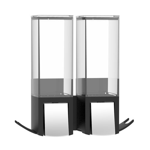 BETEC CLEVER Seifenspender (Schwarz, 2 Kammern)