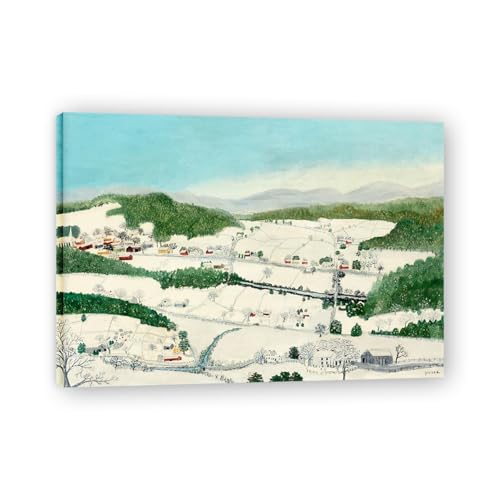 Cambridge Valley en hiver Grandma Moses : le cadeau idéal sur toile pour amateurs d'art