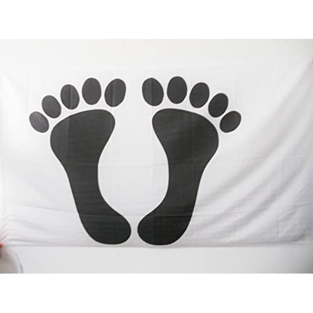 AZ FLAG, Pieds-Noirs Flag, 2x3 Ft, Black foot Banner with Sleeve, 100% Polyester, Fade Resistant, Vivid Colors, 2' x 3' Feet