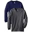 2pk Navy Heather Charcoal
