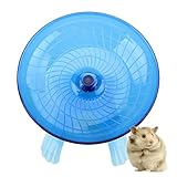Milisten Fliegende Untertassen Laufscheibe aus Robustem Material Kleines Hamsterrad für Hamster Ratten und Kleintiere Haustiergerecht Trainingsspielzeug für Gesunde Bewegung (blau