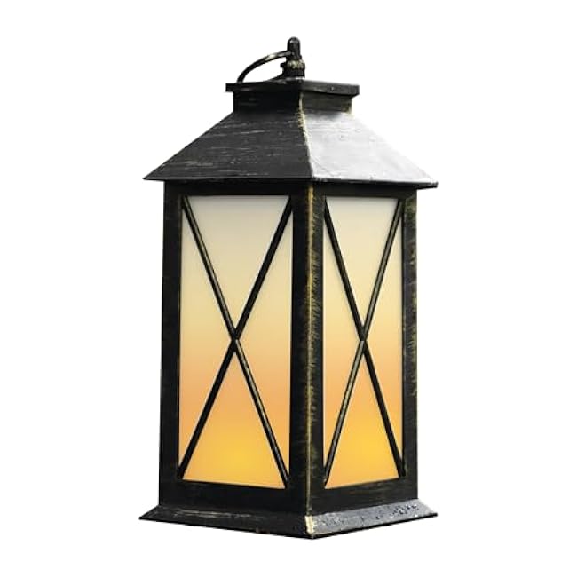 Enbrighten Basics Flameless Candle LED Lantern, Battery Operated, Warm Color, with Timer, Great for Indoor d¨¦cor, Bedroom, Kitchen, Living Room 76653