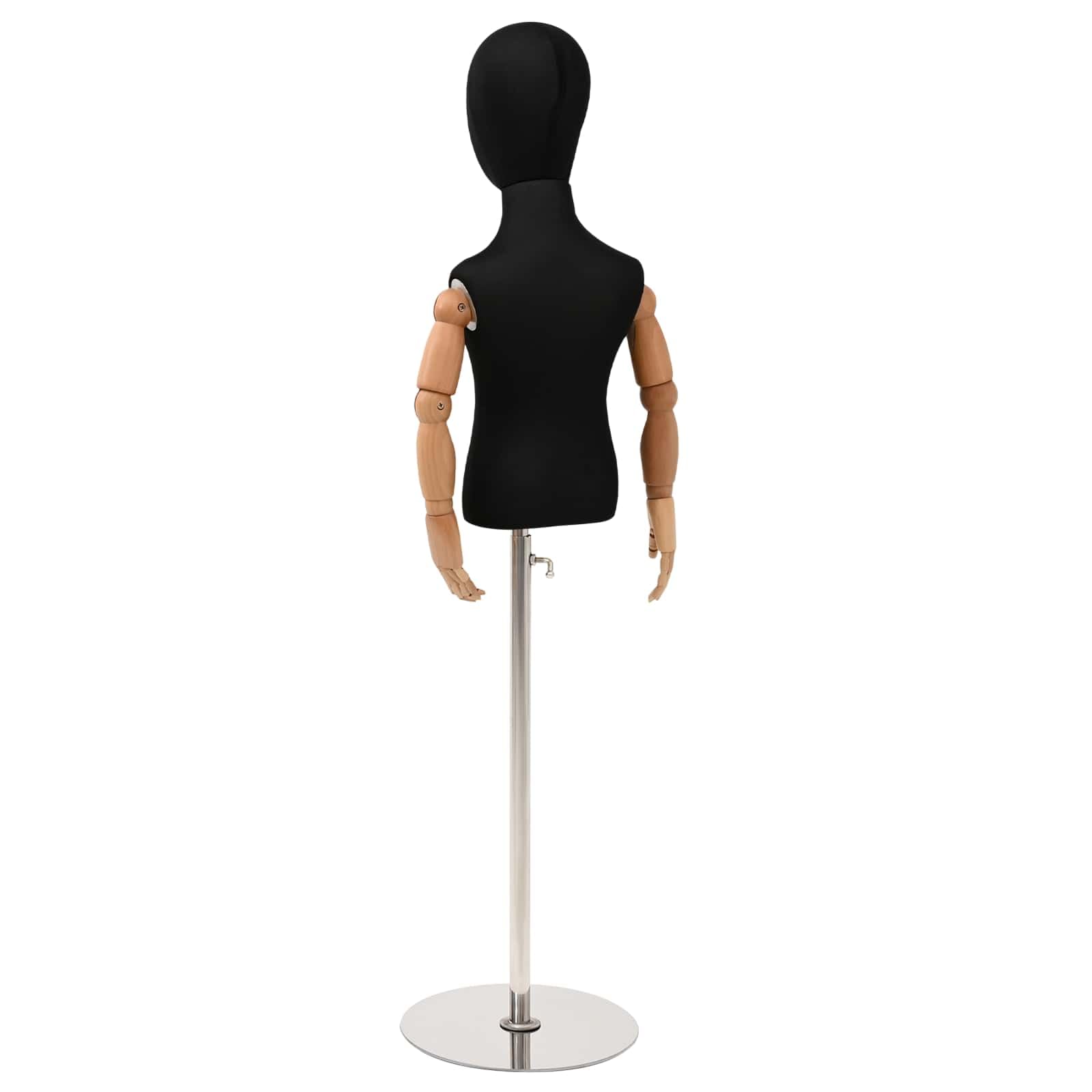 vidaXL Verstellbares 120-157 cm Mannequin mit Basis Unisex PP Schwarz