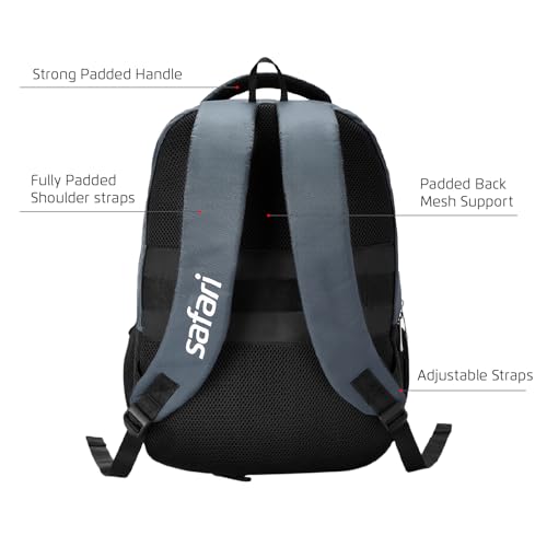 Image of Safari Zen Formal Laptop Backpack Bag for Men & Women, Ideal for Office Use /School /College Boys & Girls, Rain Cover, Trolley Sleeve & Organizer