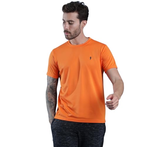 Image of EPPE Men's Round Collar T-Shirt | Regular & Dry Fit Summer Stylish Casual Tee | Polyester Half Sleeve T-Shirts for Men.