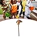 Stick Horse Horse Riding Stick, Sturdy Halloween with Sound Effects Hobby Horse Riding Toy for Boys Girls, Light Brown D