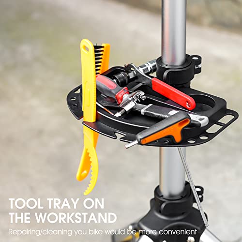 Chimona Bike Repair Stand For Maintenance, Adjustable Heavy Duty Bike Work Stand With Quick Release Buckle, Bicycle Mechanics Stand With Bike Clean Tools, Bike Workstands For E-Bike, Mtb, Road Bike #TOP5