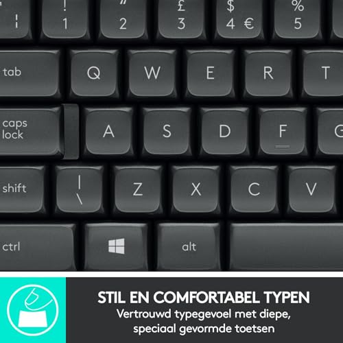 Logitech MK545 ADVANCED draadloze toetsenbord- en muiscombinatie, QWERTY US International Layout - zwart - Afbeelding 6