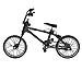D DOLITY Escala 1/24 Miniatura Modelo de Bicicleta de Dedo de Aleación Juguetes Regalos para Niños - Negro, 1 Pieza