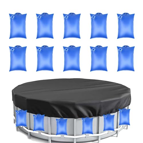 Pesos de para Piscina, Bolsas de Agua para Piscina, Bolsa Colgante para Cubierta de Piscina, 10 Piezas de Peso Resistente a Prueba de Fugas para, tormenta, Uso Diario, jardín, Patio