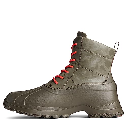 Image of Sperry Men's Duck Float Snow Boot, Olive Camo, 14