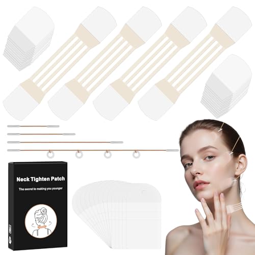 2026 New Face&Neck Lifting Tape Reusable Neck Lift Strips Neck bands for neck lift Physical Anti-Aging Neck Wrinkle Patches for Smoother Firmer Neck Skin Say Goodbye to Neck Wrinkles