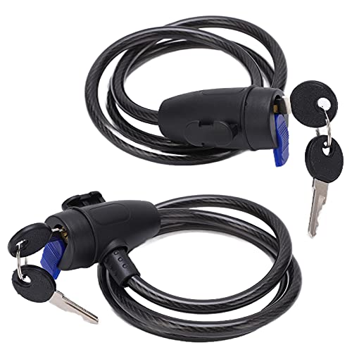 Candado de Cable de Acero con 2 Llaves para Bicicleta miniatura 6