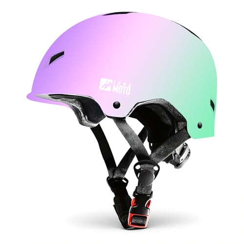 Image of Skateboard Helmet for Adults - Adjustable Certified Safety Adults Helmet for Skateboarding Bike Bicycle Scooter Cycling Skate Skating Multisport Helmets for Women Men Boys Girls Kids Youth