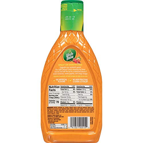 Image of Wish-Bone Light Creamy French Salad Dressing, 15 FL OZ