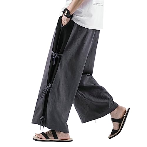 Pantalon de jogging jambe large avec taille élastique confortable