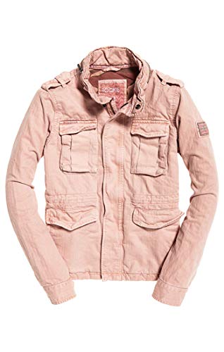 Superdry Camari Rookie 4 Pocket Jacket Abrigo de Vestir, Rosa (Sandy Rose F2h), M(tamaño Fabricante 12) para Mujer