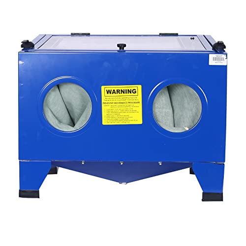 Bench Top Abrasive Blast Cabinet, 25gallon, 80psi, Removes Rust, Grime, and Paint, Great for Automobile Repairman or Anyone Restoring Antique Metal Objects - Thumbnail 2