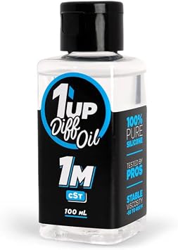1UP Racing 111000 - Pure Silicone Diff Oil, 100ml, 1 Million CST