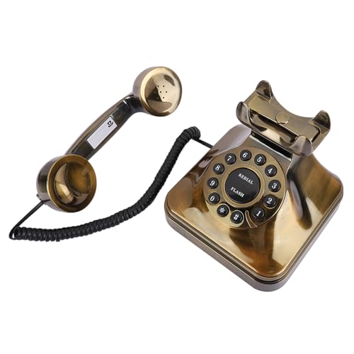 Téléphone antique bronze contre bruits ambiants pour bureau à domicile