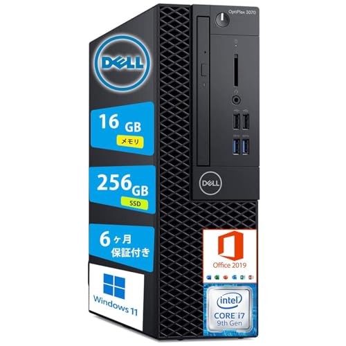 Windowsデスクトップ DELL Optiplex3070SFF Core i7-9700K 32GB Amazon.co.jp: 【整備済み品】デル デスクトップパソコン DE LL
