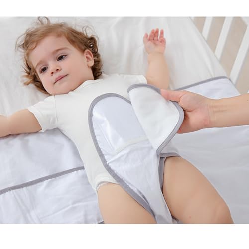 Image of Anti Rolled Over Belly Band Fixed Swaddles Blanket Cotton Detachable Multifunctional Soothe Anti Falling Anti Rolled Over Belly Band for Sleep