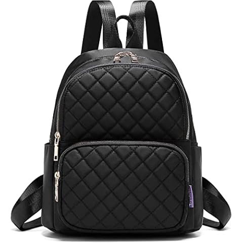 Travistar Backpack Womens Fashion Lightweight Nylon Casual Rucksack Small Ladies Backpack Anti-Theft Shoulder School Bag Travel Daypacks for Women & Girls, Black Cover