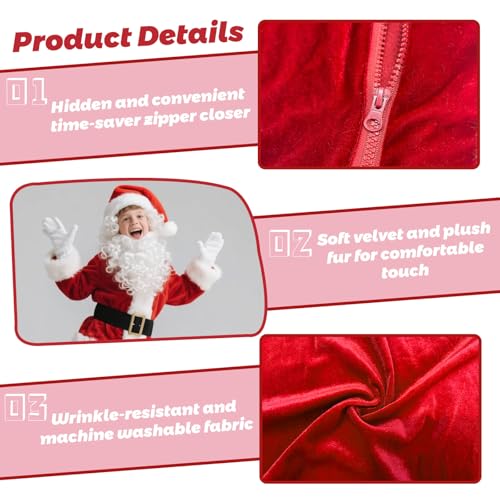 Disfraz Completo de Santa Claus para Niños Udyr miniatura 3