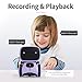 GILOBABY Kids Robot Toys, Interactive Toys Companion Smart Talking Robotic with Voice Control Touch Sensor, Singing, Dancing, Recording, Repeat, Birthday Gifts for Girls Ages 3+ Years (Purple)