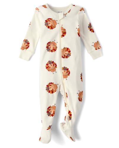 Image of The Children's Place Baby and Kids' Sibling Matching Halloween and Holiday Pajama Sets, Cotton