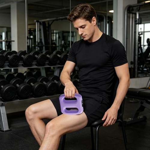 Cinturón de vibración abdominal recargable para masaje corporal en casa 2