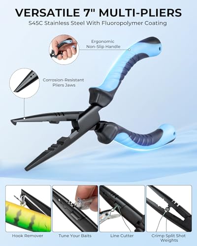 Image of Calamus GearMaster Fishing Sling Tackle Bag & Tool Set | Fully Equipped Tackle Kit, Tackle Box, Fishing Lures, Pliers & Scissors, Lip Gripper, Wacky Tool, Fishing Gifts for Men