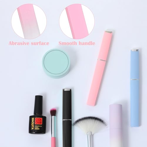 Wanmu 3 Stück Profi Nagelfeile, Glas-Nagelfeilen Fingernagelfeile mit Etui Doppelseitig Kristalloberfläche Nagelfeilen Professionelles Maniküre-Werkzeug für Frauen