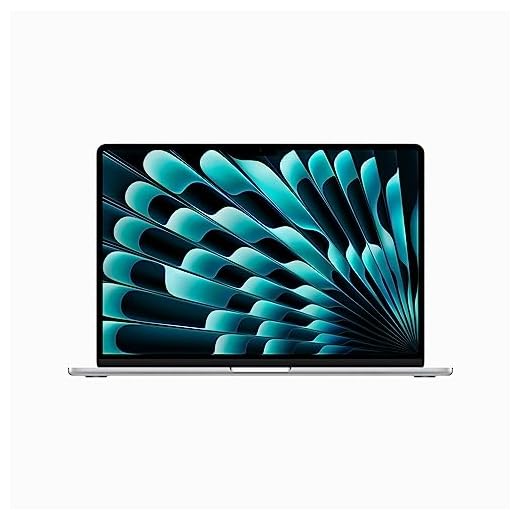 Apple 2023 MacBook Air (de 15 polegadas, Processador M2 da Apple com CPU 8‑Core e GPU 10‑Core, 8GB Memória unificada, 256 GB) - Prateado