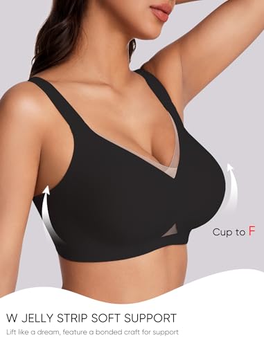 Image of Gailife Crossover Bras for Women No Underwire Wireless Bralettes Seamless Supportive T Shirt Everyday Bras