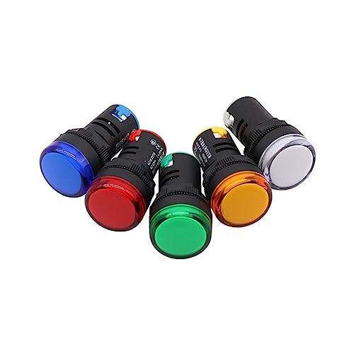 Voyant LED 16-22D Rouge AC220V Anti Scintillement pour Signalisation