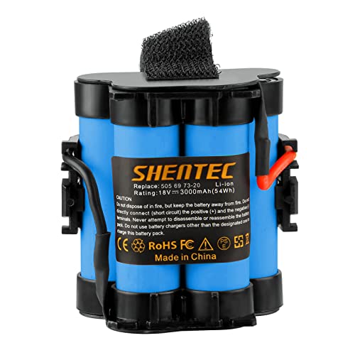 Shentec 18V 3.0Ah Batería para Gardena Mähroboter R38Li, R40Li, R45Li, R50Li, R70Li, R75li, R80Li, 124562 Husqvarna Automower 105, 305, 308, 308x Flymo Robotic Lawnmower 1200R