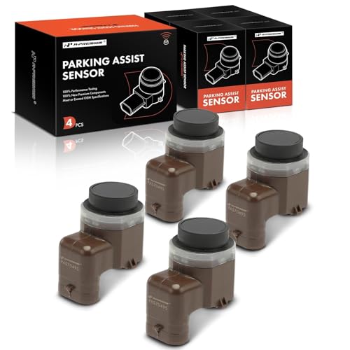 Image of A-Premium 4-PC Reverse Backup Parking Assist Sensor Compatible with Select BMW Models - 528i, 528i xDrive, 535d, 535d xDrive, 535i, 535i GT, 535i xDrive, 550i, 550i GT, X3, 640i, 640i Gran Coupe