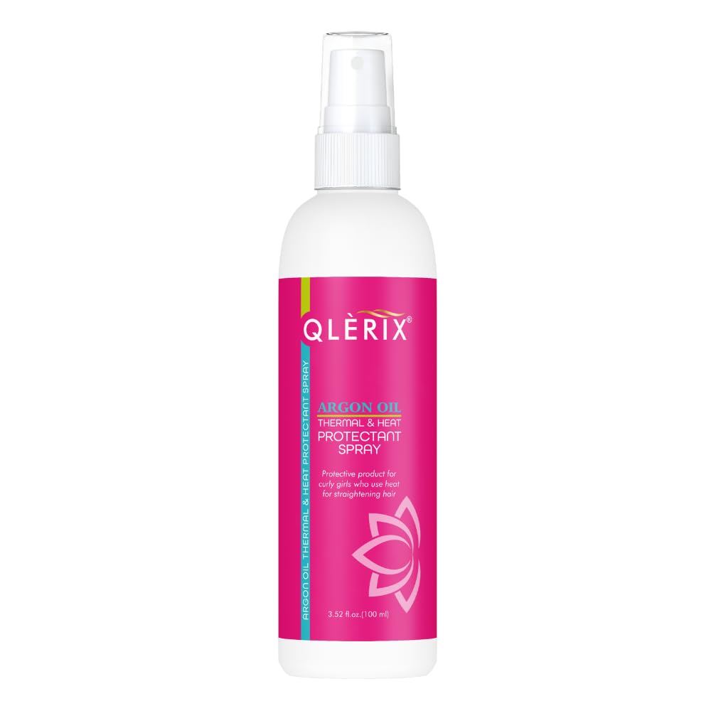 QLERIX Hair Styling and Straightening Heat Protection Hair Mist with Keratin and Argon oil for Men and Women |Damage Protect| No Sulfate No Parabean (100ML) (3)